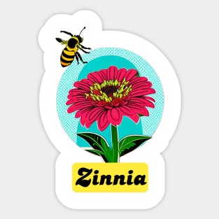 Zinnia Sticker